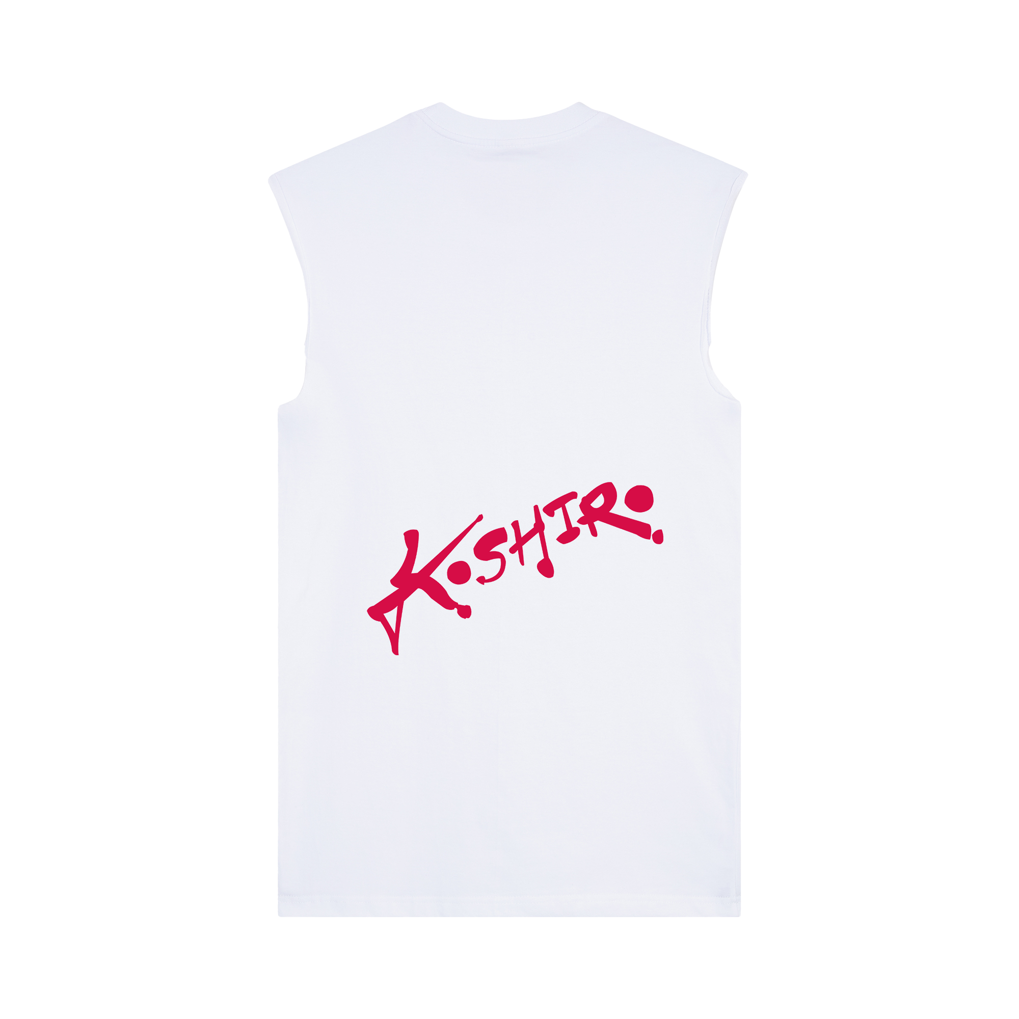 The Classics Collection: First Edition Muscle Tee - Back Center Logo - Red